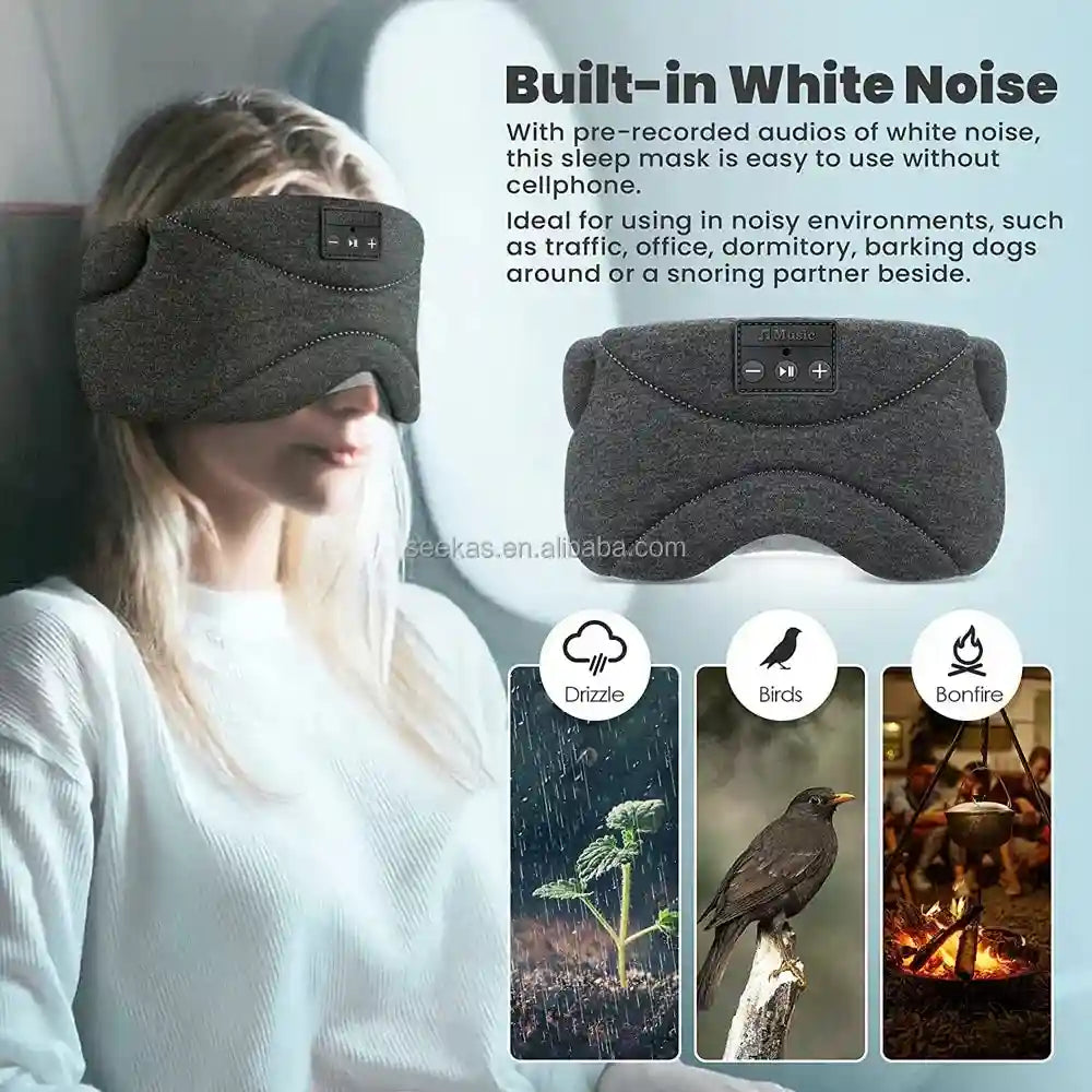 Bluetooth Sleep Headphones Eye Mask with Cooling Fabric - SK-29FD Tidesmit
