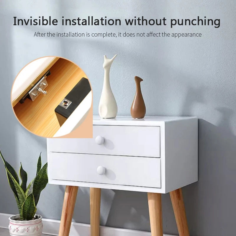 1/4 Pieces Smart Drawer Induction Cabinet Lock RFID Card Smart Electronic Lock Wardrobe Furniture Sauna Cabinet Locker Lock