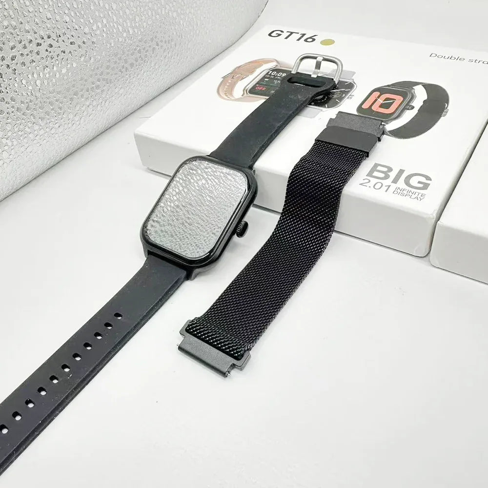 Smartwatch GT16 with Bluetooth Calling and Dual Straps My Store