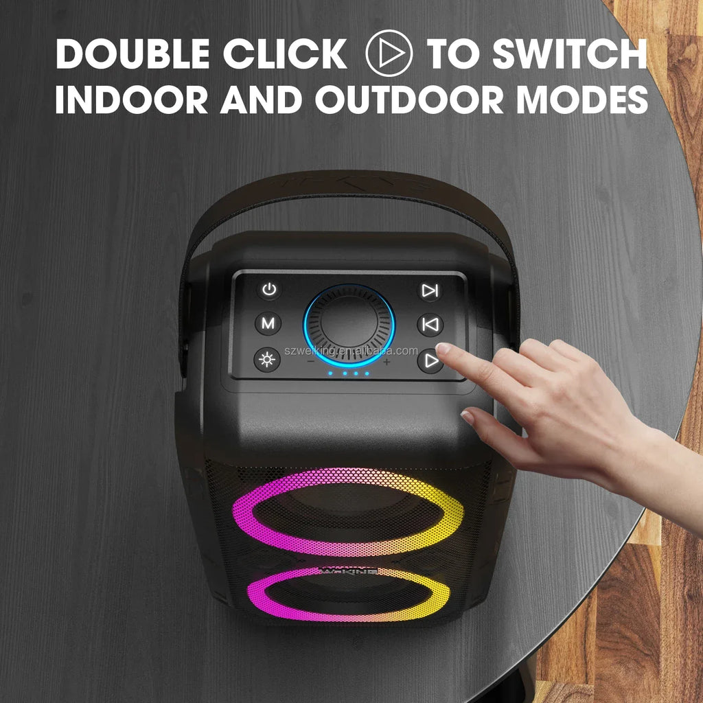 Portable Bluetooth Speaker 80W Wireless Audio - 360 Sound Party Boombox My Store