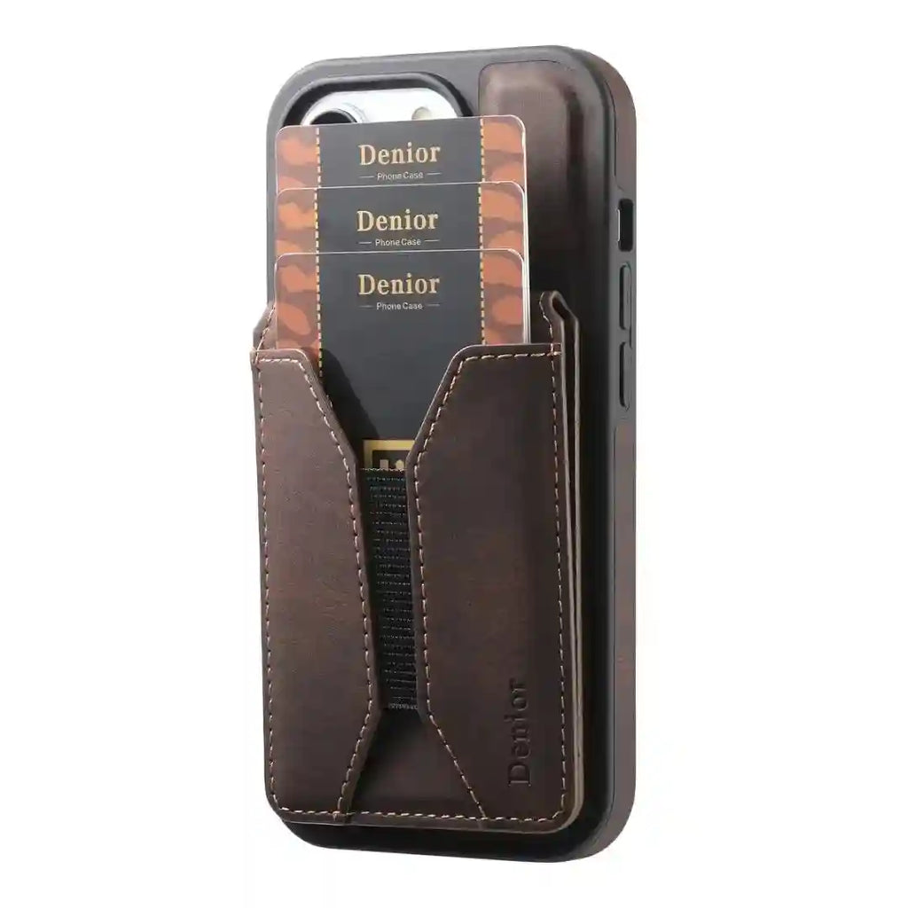 Magnetic Wallet Card Holder for iPhone 16-12 | Slim 5-Card Storage Tidesmit