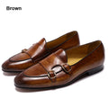 Luxury Formal Monk Strap Wedding Party Office Business Footwear Cow Leather Men Dress Shoes