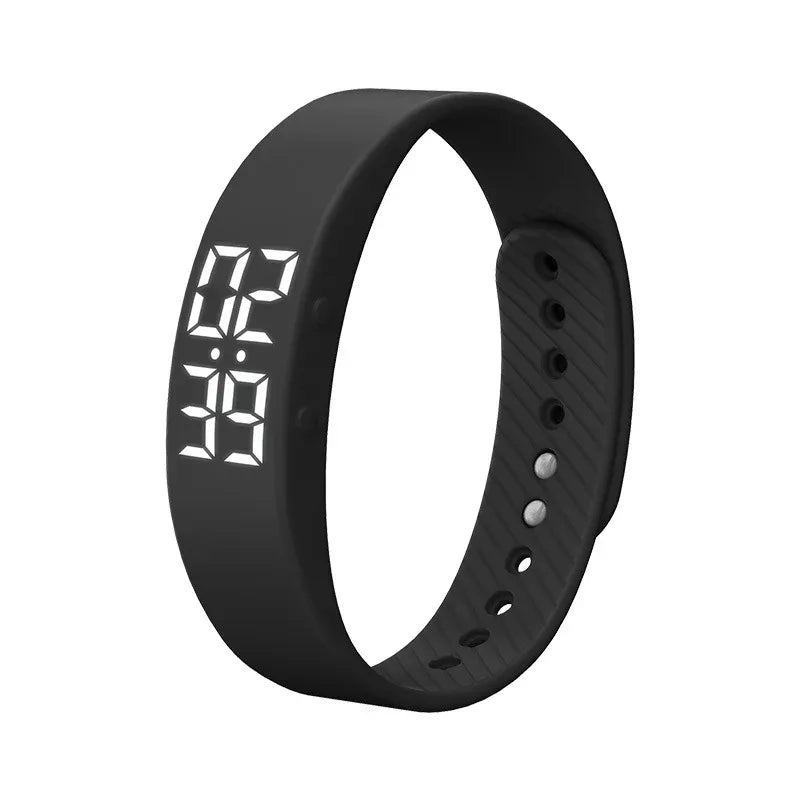 Fitness Smart Watch with Heart Rate Monitor & Blood Oxygen Sensor Black Bracelet My Store