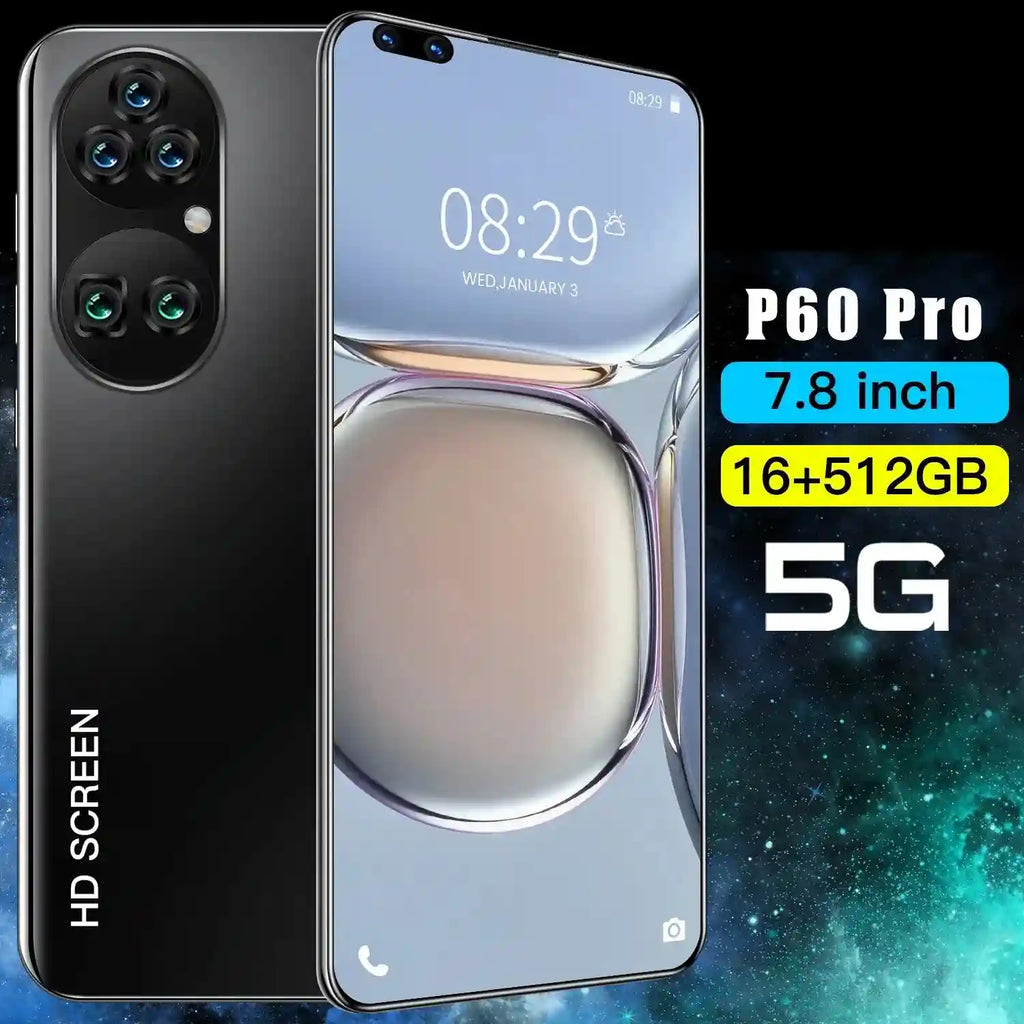 Tidesmit 5G Smartphone 512GB - 7.8 Inch AMOLED Dual SIM Mobile Tidesmit