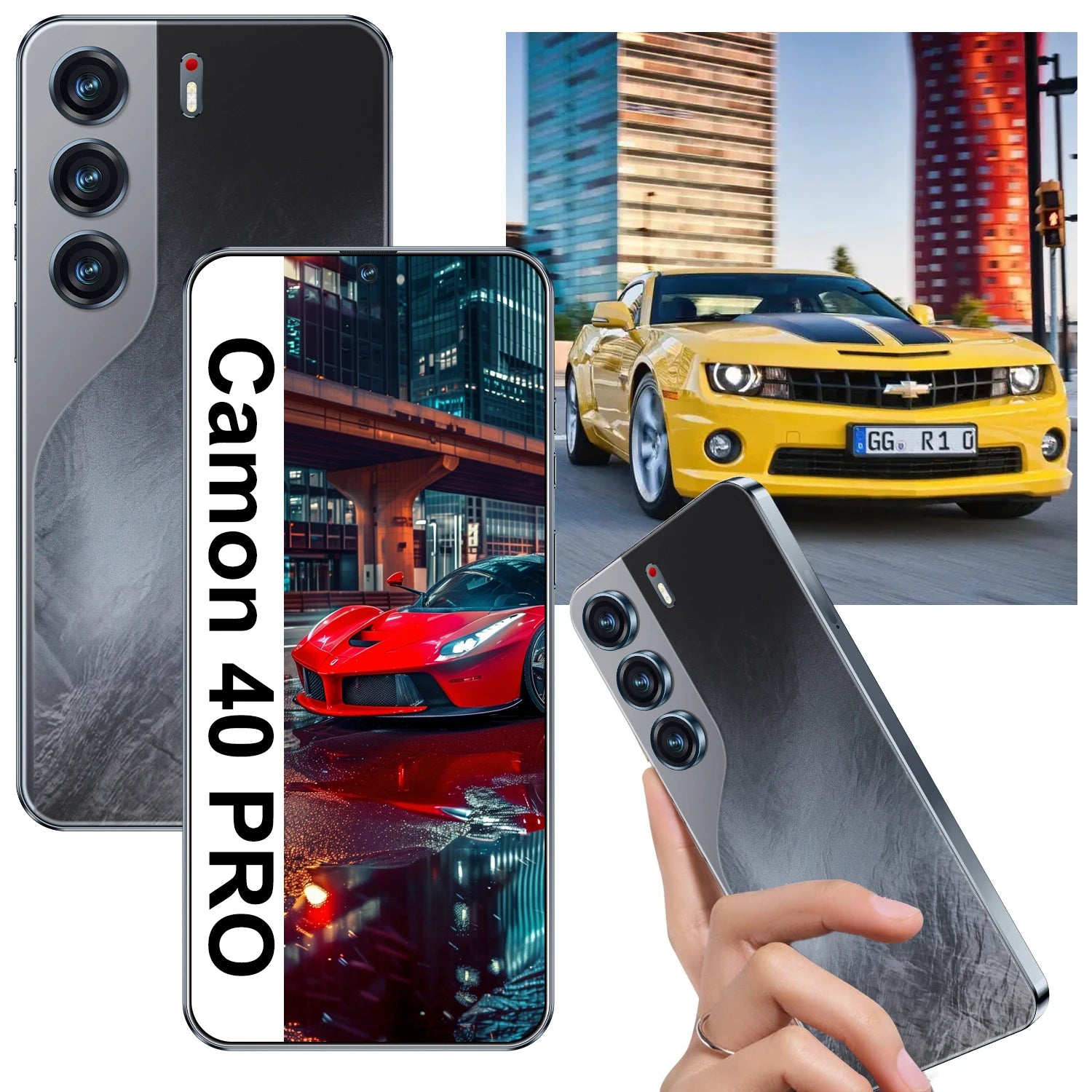 Camon 40 5G Smartphone, 1TB Storage, 16GB RAM, AMOLED Display Tidesmit