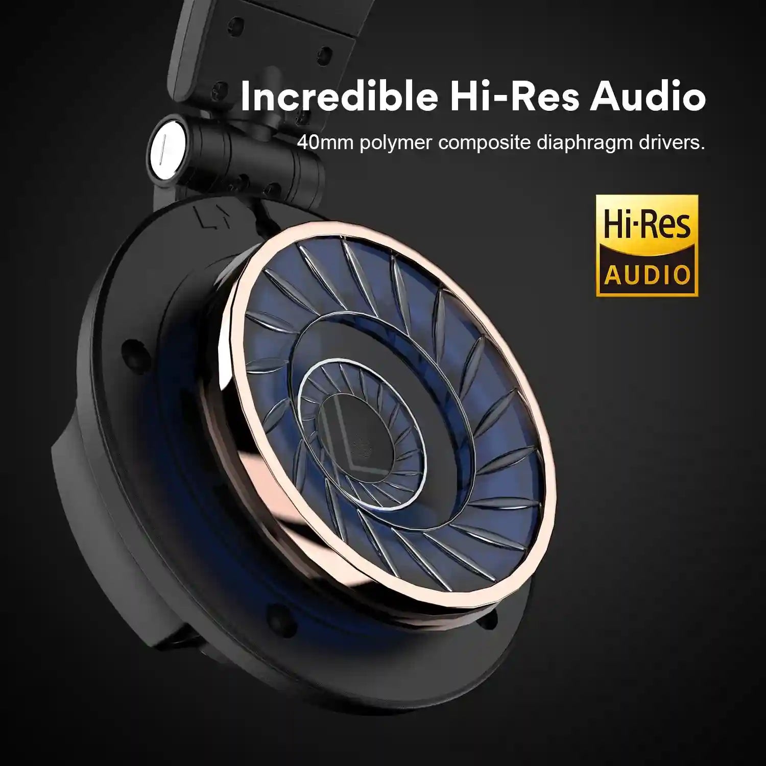 Open Back Audiophile Headphones - Wired Hi-Res Studio Monitor Tidesmit