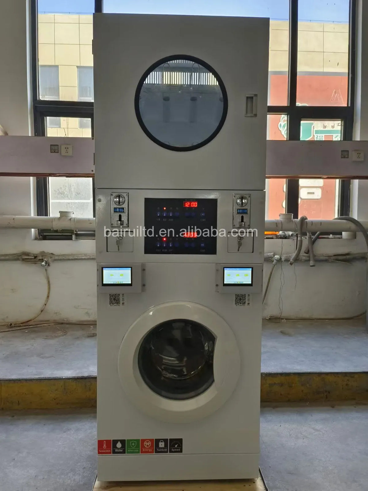 2026 Newly Designed Commercial Self-service Coin Operated Shoe Stack Washer and Dryer Sneaker Washer Dryer