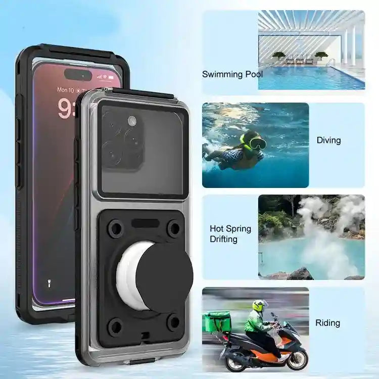 Waterproof Phone Case for iPhone Pro Max - IPX8 Certified Diving Pouch Tidesmit