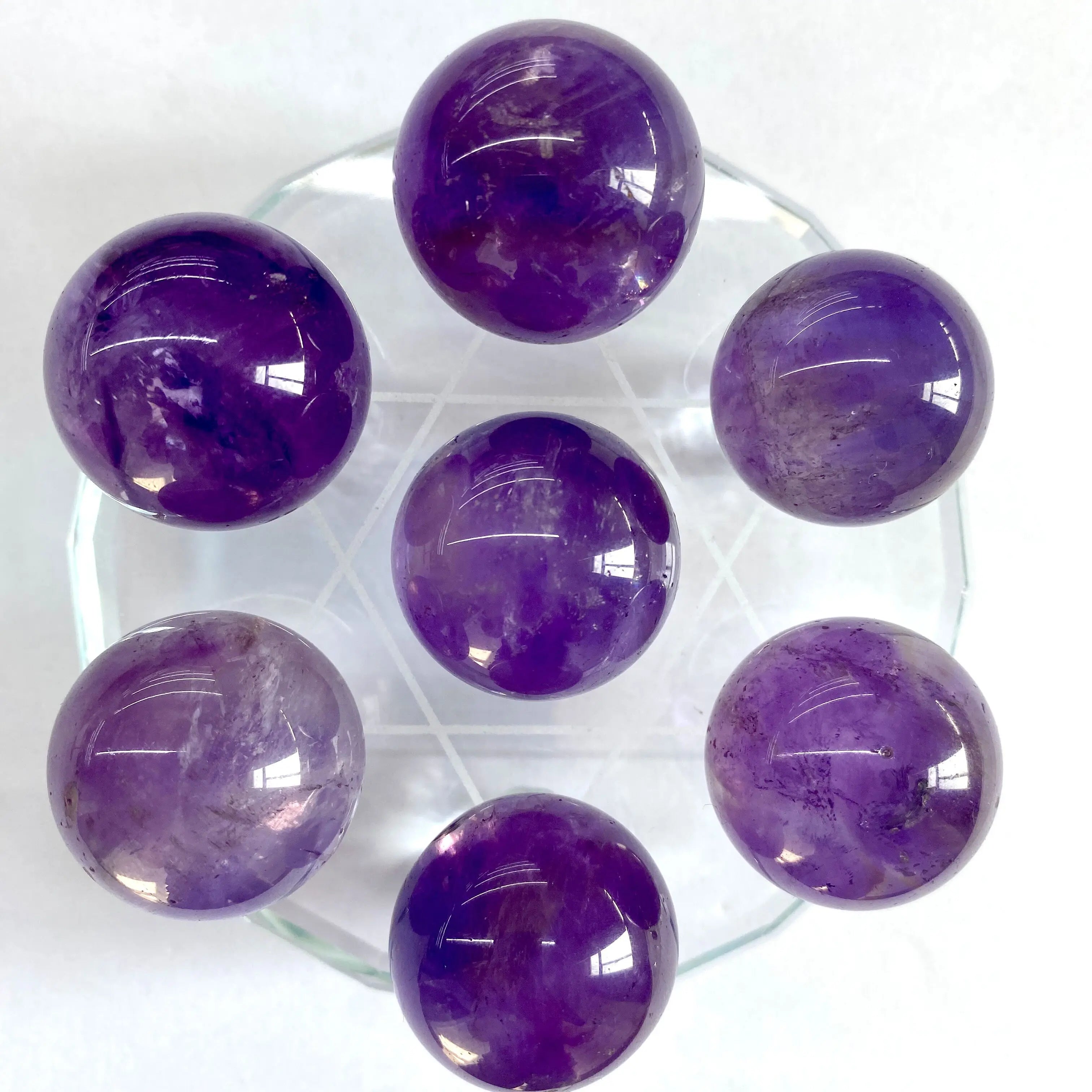 Wholesale Natural Crystal Sphere Ball Healing Crystal Amethyst Spheres  for Decor Home