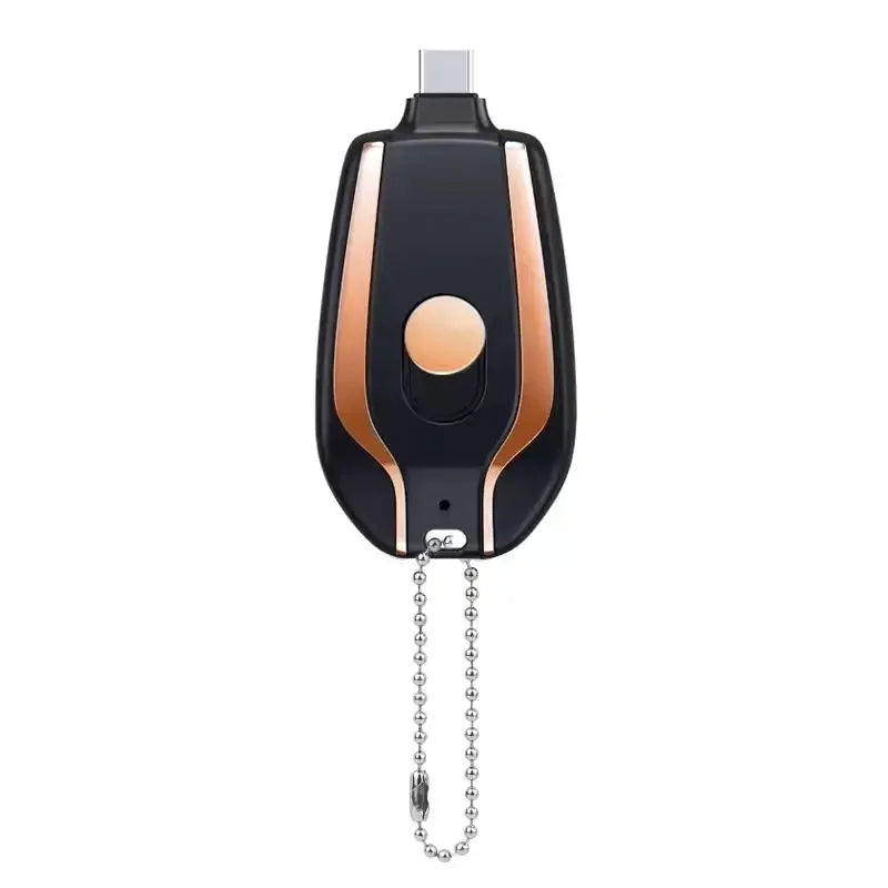 Mini Portable Charger 1500mAh Keychain Battery for iPhone and USB-C Tidesmit