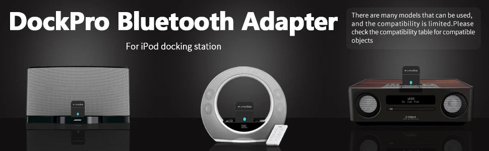 30 Pin Bluetooth Adapter for Bose SoundDock - Wireless Audio Receiver Tidesmit