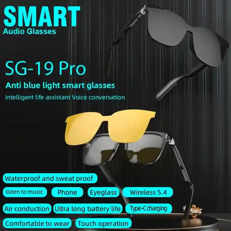 Tidesmit SG-19 Smart Bluetooth Audio Sunglasses with Anti-Blue Light Tidesmit