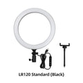 LED Ring Light with Adjustable Color Temperature for Video and Makeup LR120 Black China Mainland Tidesmit