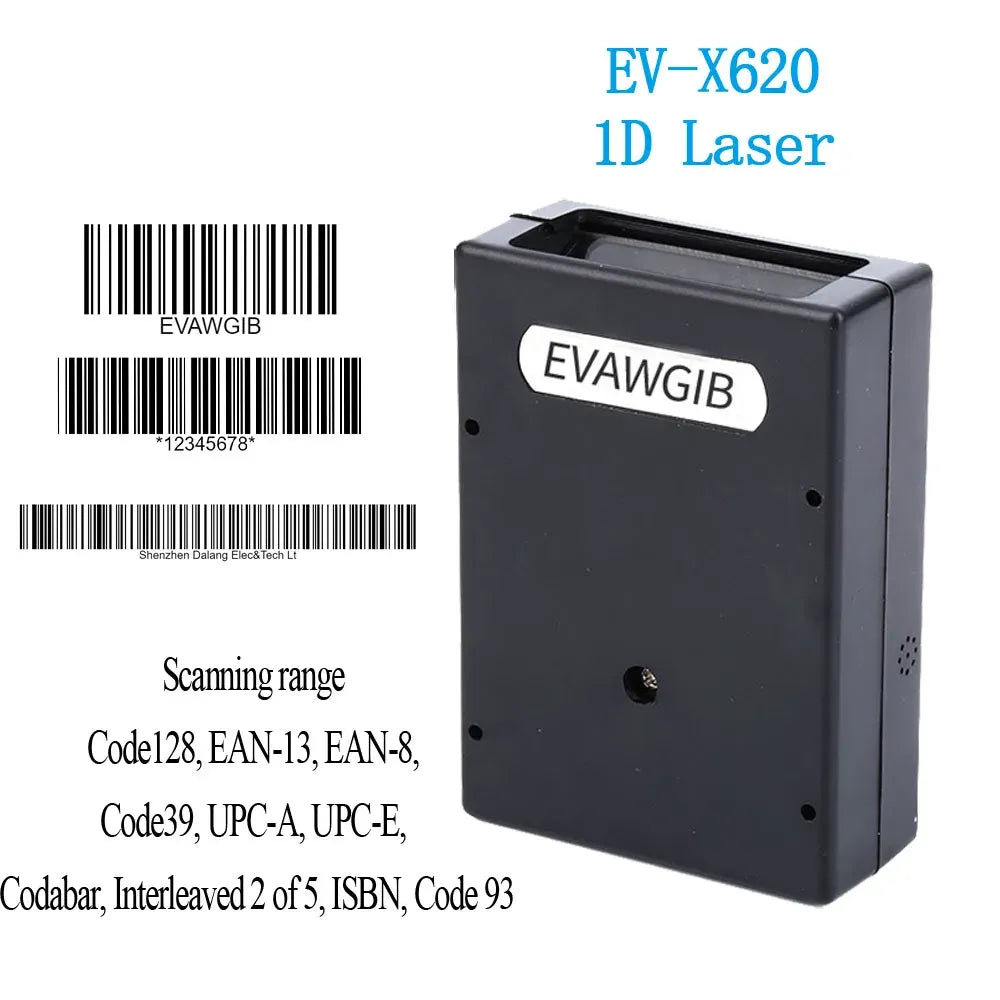 1D Fixed barcode scanner 1D laser Sensor with USB TTL RS232 interface for Kiosk Equipment Fixed Barcode Reader