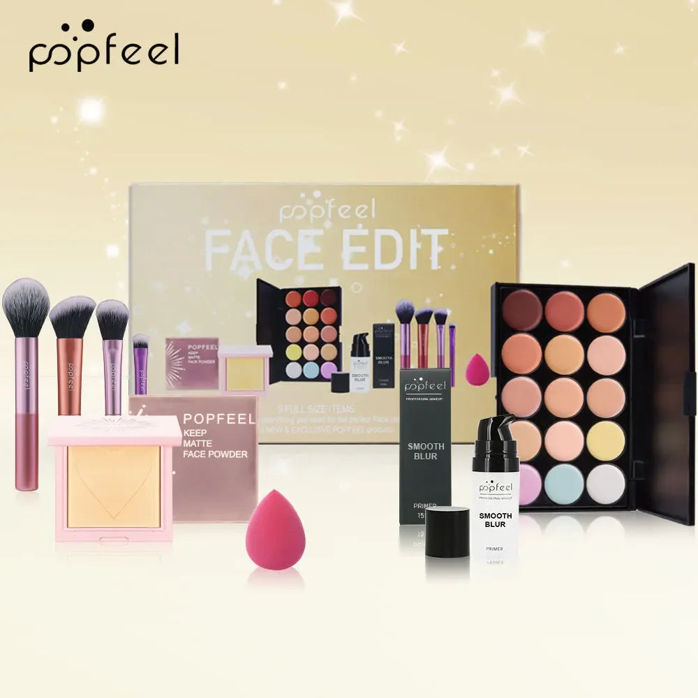 Professional Makeup Kit – All-in-One Salon-Quality Eyeshadow & Lipstick Set Professional Makeup Kits SET006C Tidesmit