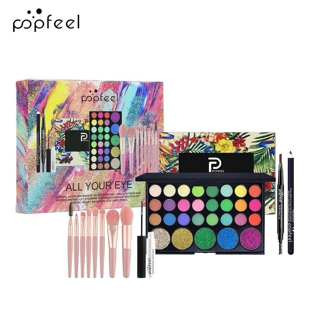 Professional Makeup Kit – All-in-One Salon-Quality Eyeshadow & Lipstick Set Professional Makeup Kits SET002D Tidesmit