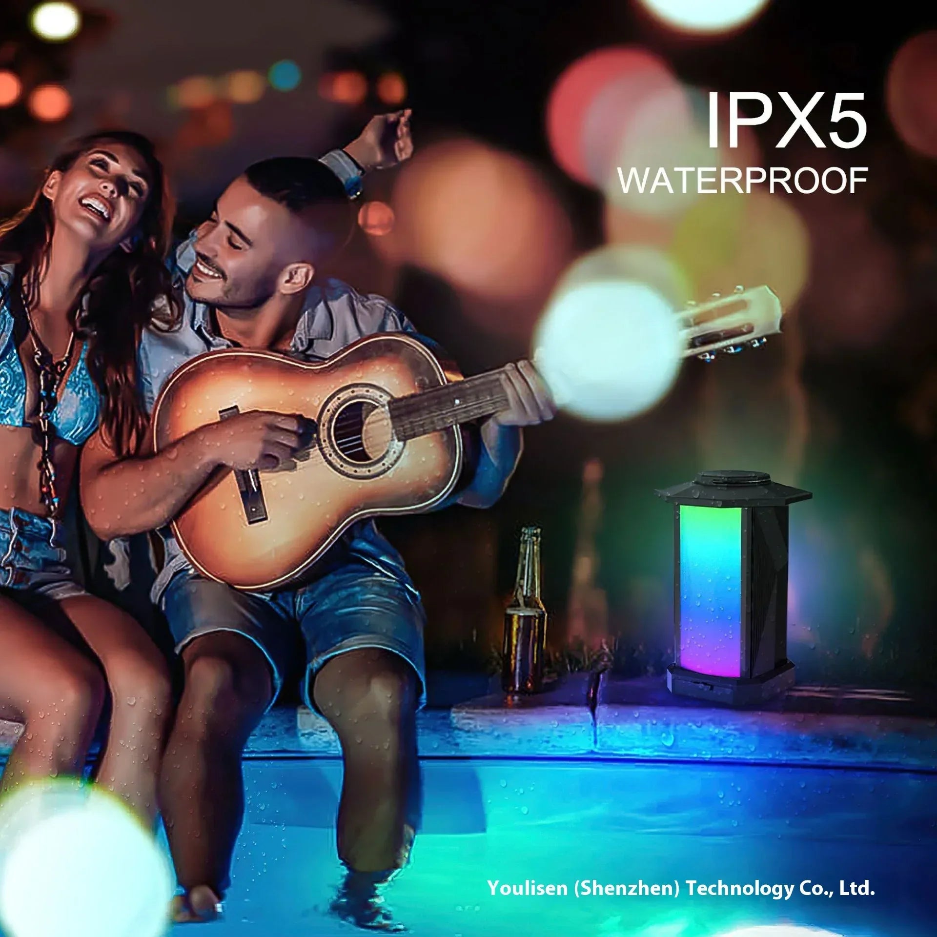 Portable Bluetooth Speaker 50W - Waterproof Wireless Audio with Bass Boost My Store
