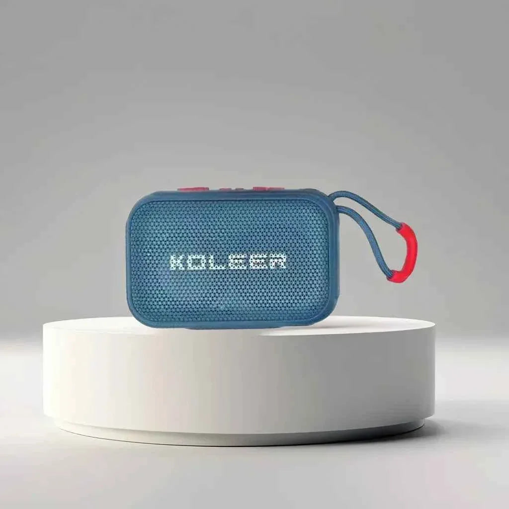 Portable Bluetooth Speaker with RGB Lights and Deep Bass - Black My Store