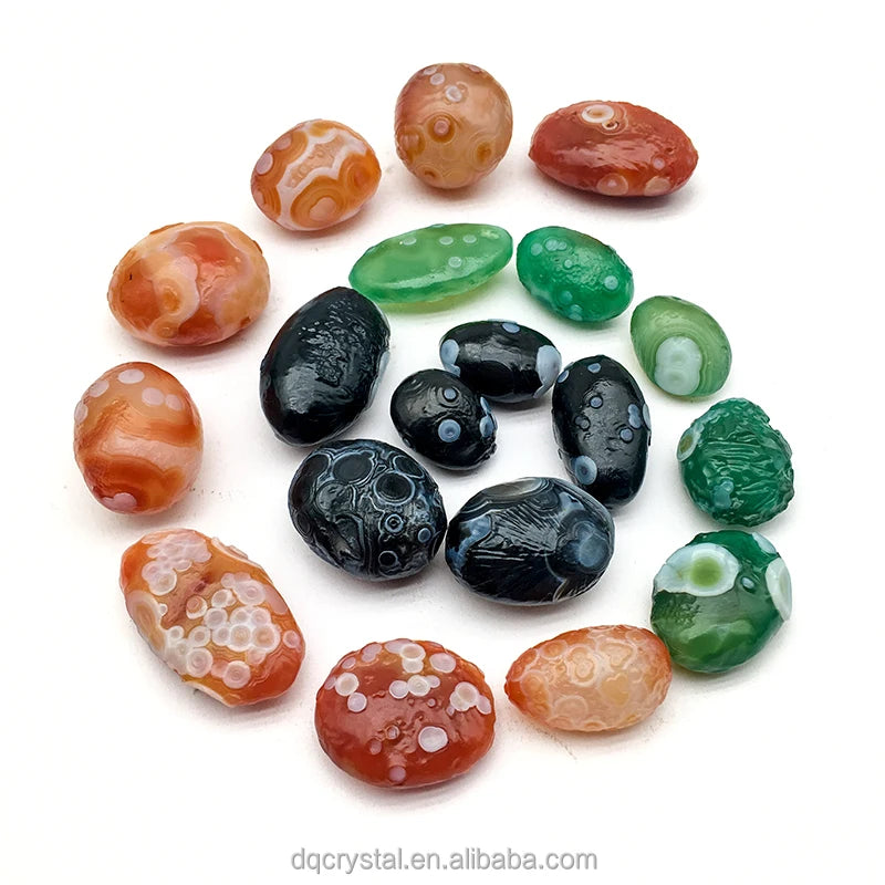 Unique Rare High Quality Natural Crystal Healing Gobi Eye Stones Raw Gobi Agate Eye Gemstone Tibet Eye Stone for Jewelry Marking