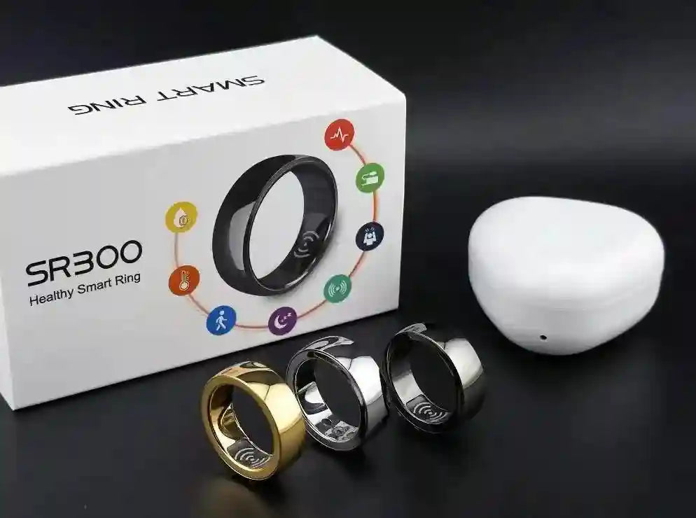 Smart Health Ring Fitness Tracker with Heart Rate & Oxygen Sensor Tidesmit