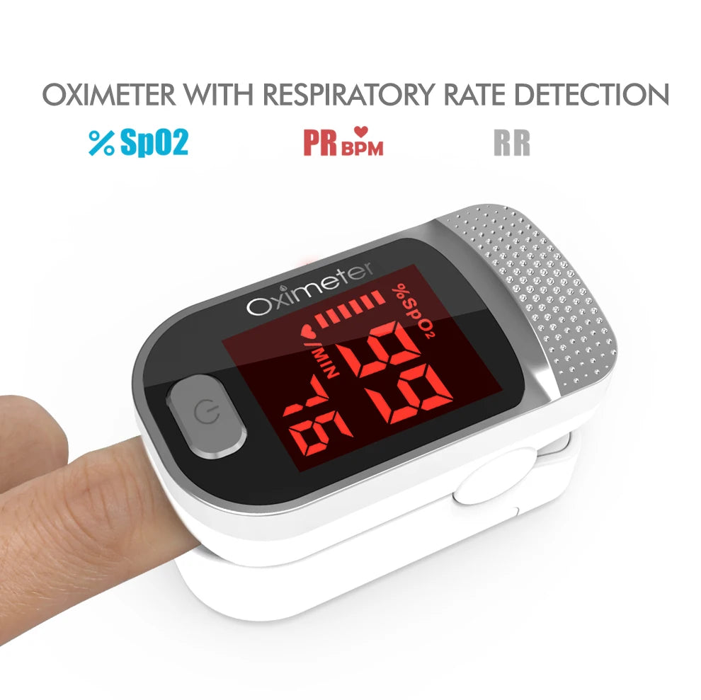 JianyouCare Finger Pulse Oled Oximeter Portable RR Blood Oxygen Saturation Meter Respiratory Rate Oximetro De Dedo Pulsioximetro