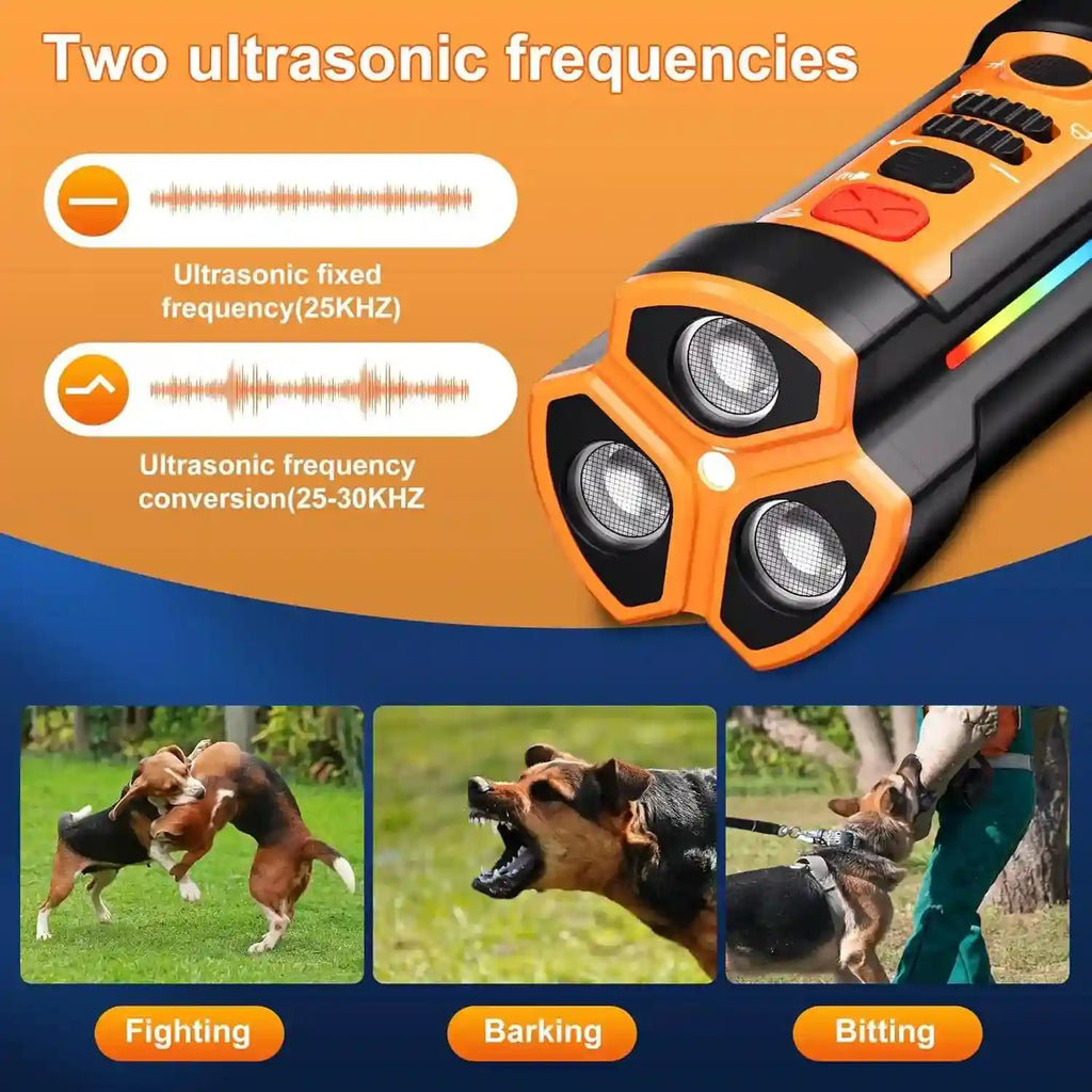 Tidesmit Ultrasonic Dog Bark Deterrent - Smart WiFi Orange Device UB122 Tidesmit