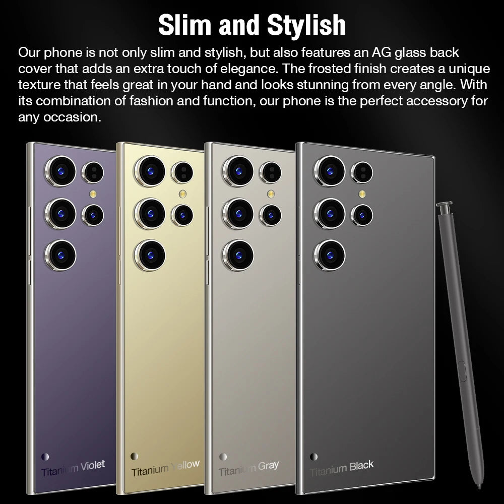 S26 Ultra 5G Smartphone, 1TB Storage, 16GB RAM, 7.3-inch Display Tidesmit