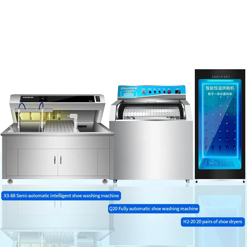 Low MOQ 220V/50HZ Customized Commercial Shoe Washing Machine Automatic Shoe Washing Machine & Shoe Dryer Machine