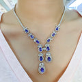Seasonal Collection 925 Sterling Silver Natural Gemstone Necklace Rotating Catalog Fine Jewelry Supply