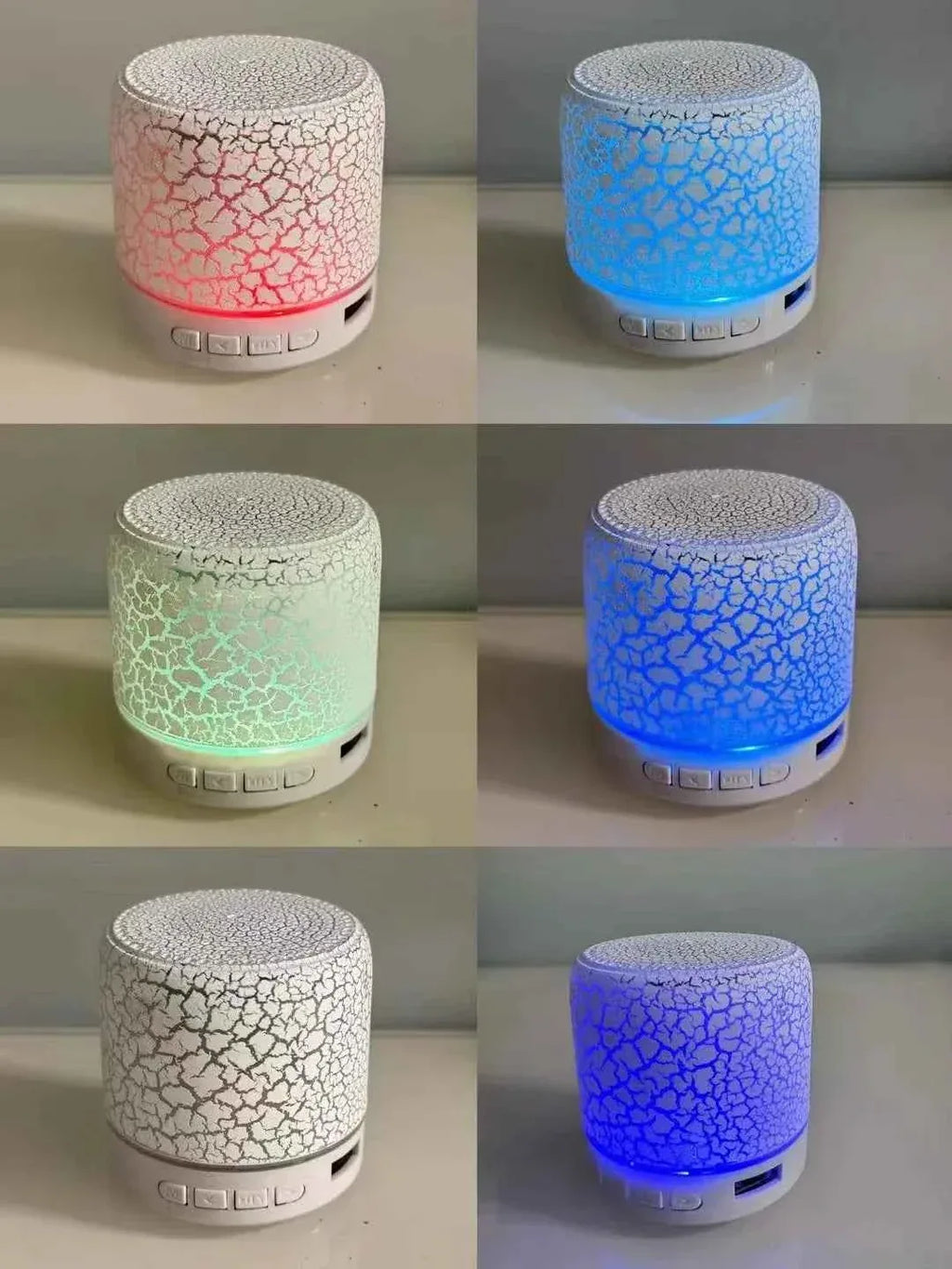 Portable Bluetooth Speaker with RGB Lights and 360 Stereo Sound My Store
