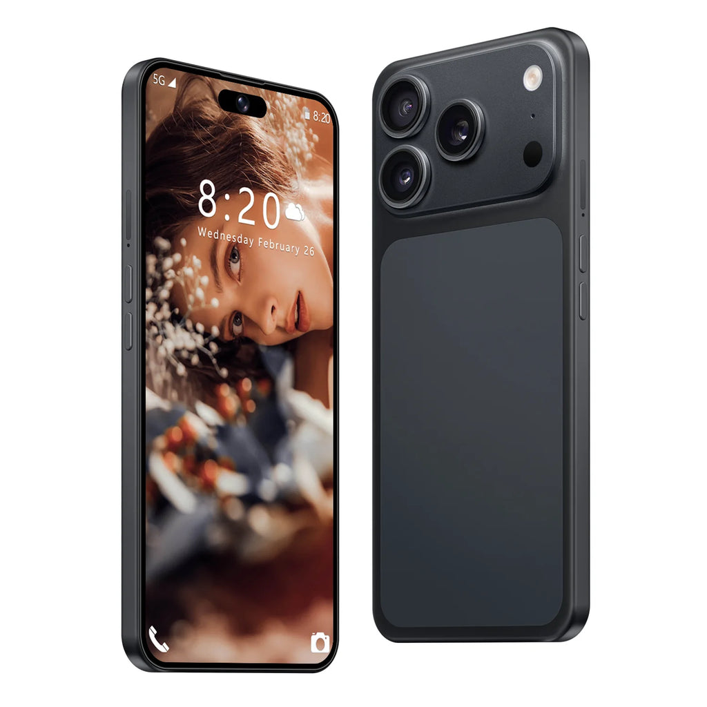 Tidesmit 2025 Model 17 Pro 5G smartphone with 6.9-inch 120Hz AMOLED display 16GB RAM and 256GB storage