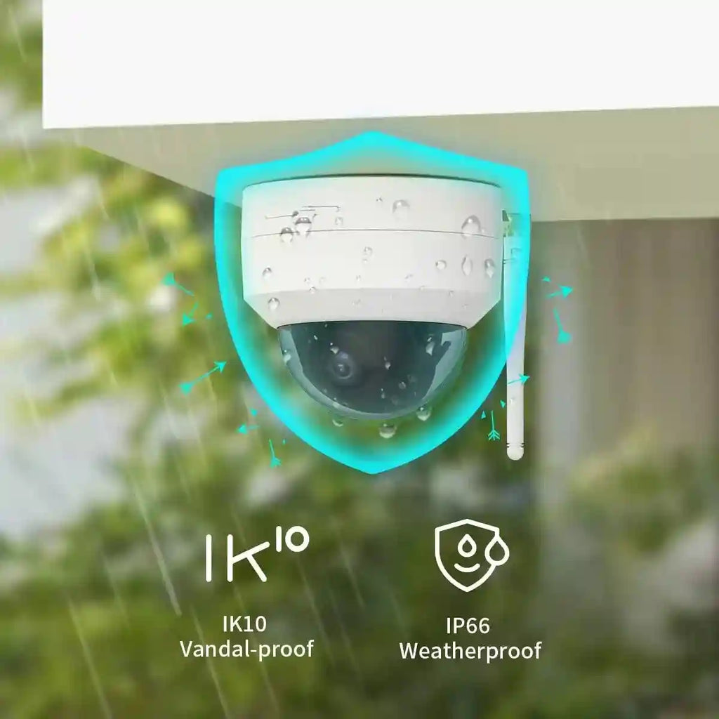 5MP Outdoor WiFi Security Camera - AI Motion Detection & App Control Tidesmit