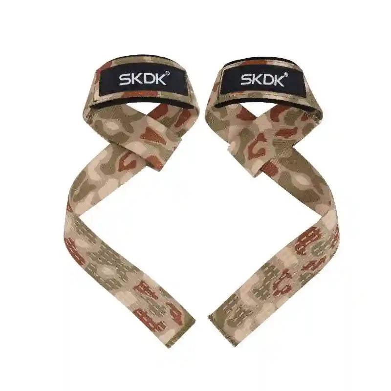 Weight Lifting Wrist Straps for Deadlifts - Adjustable Support 55cm Green&Brown 55*3.5cm Tidesmit