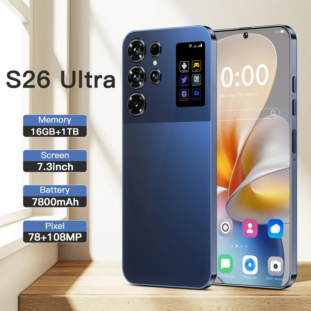 Unlocked 5G Smartphone: 1TB Storage, 16GB RAM, 7.3-Inch Display Tidesmit