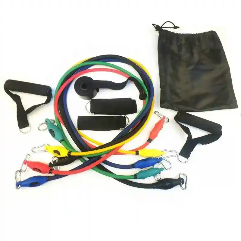 150lb Resistance Bands Set - 11 Piece Professional Home Gym Equipment Tidesmit