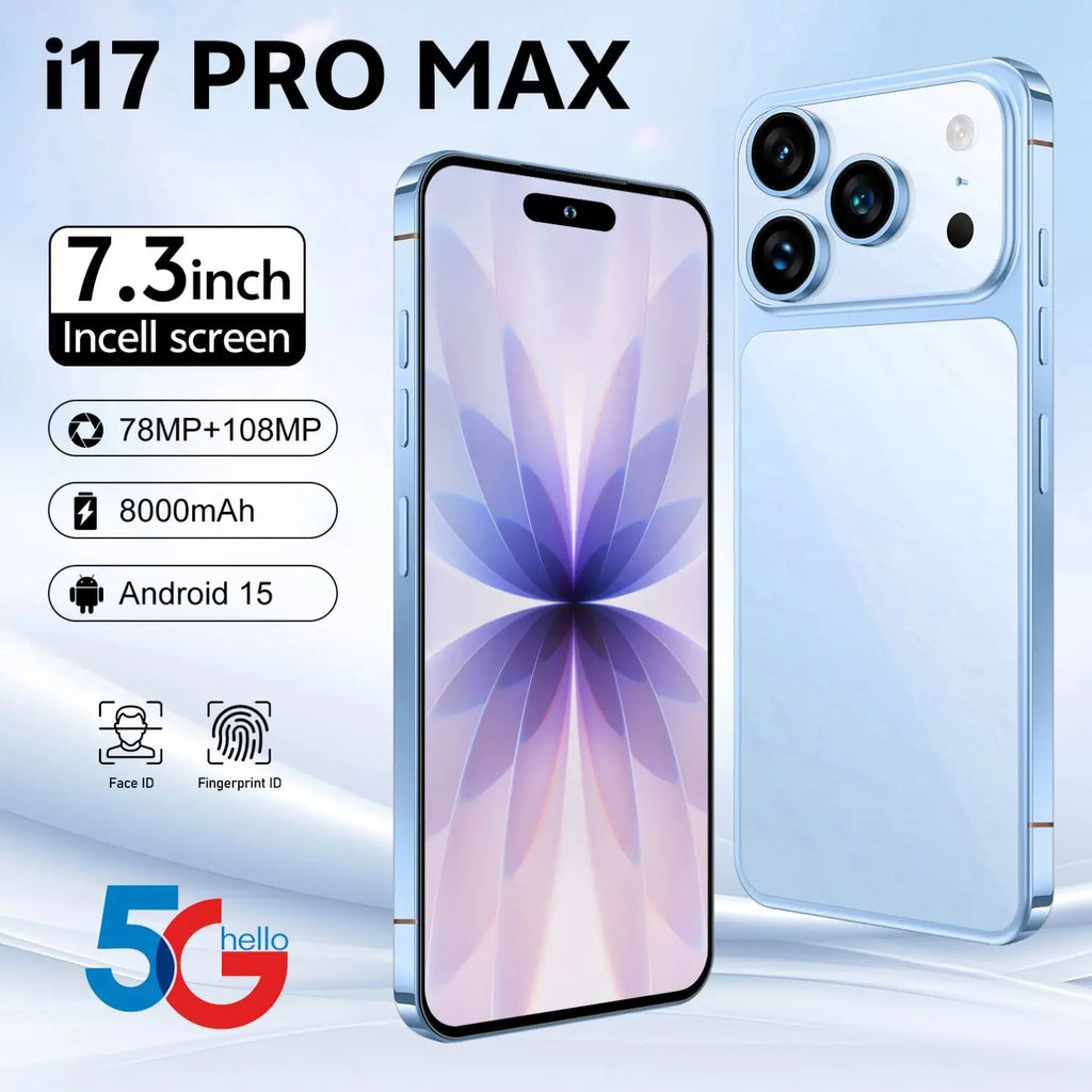 2026 Model 17 Pro Max Custom Edition US Version Global Version Brand New Unopened 5G Smartphone, 16GB RAM 6.9 Inch 256GB/512GB/1