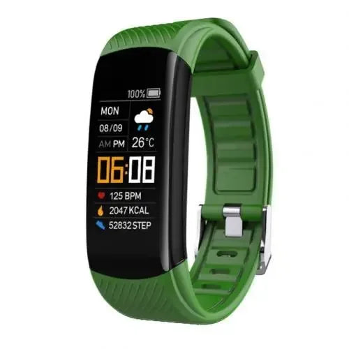 Smartwatch Fitness Tracker with Blood Pressure & Heart Rate Monitor Green My Store