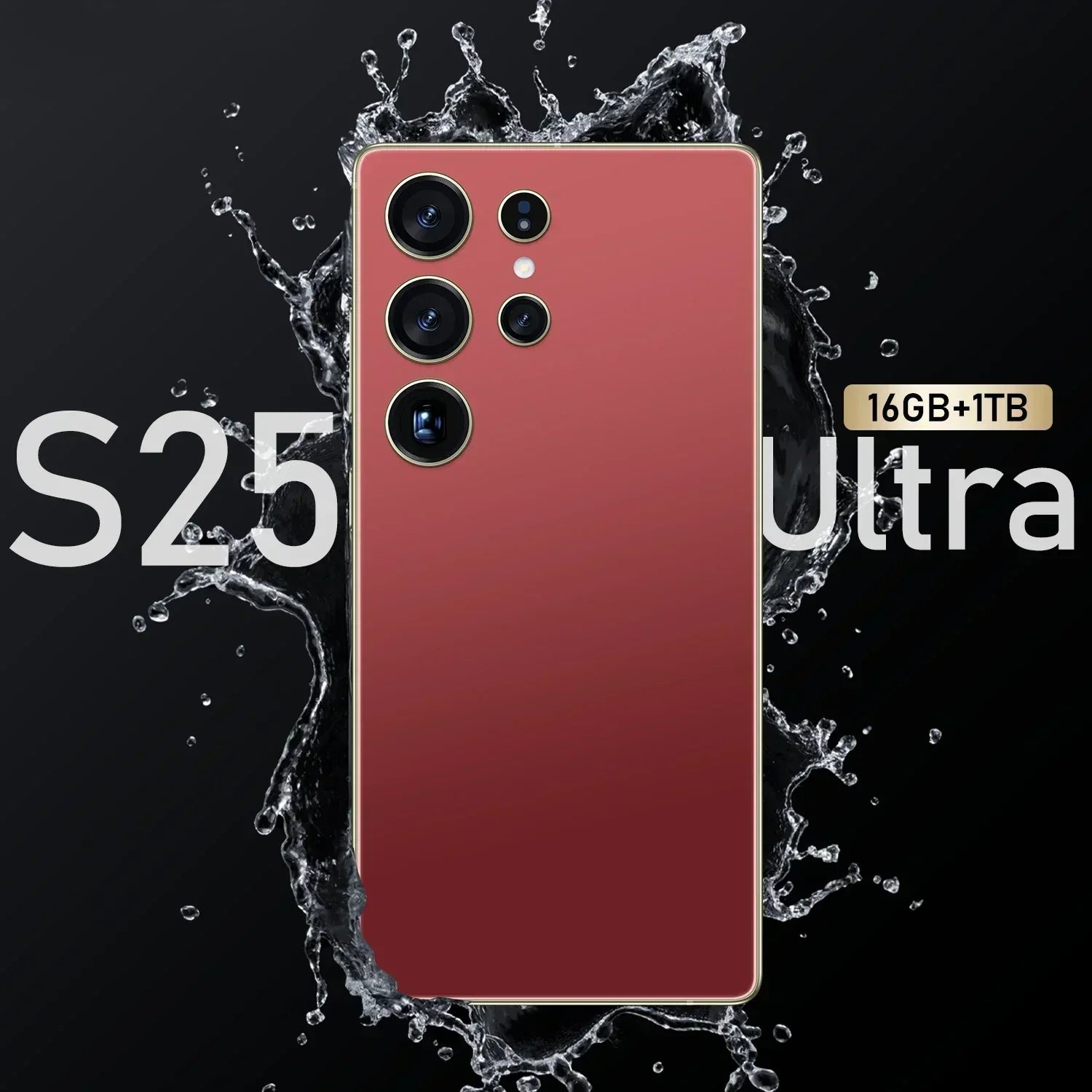 Tidesmit 5G Smartphone: 16GB RAM, 1TB Storage, Android 14 Wine red 16g Tidesmit