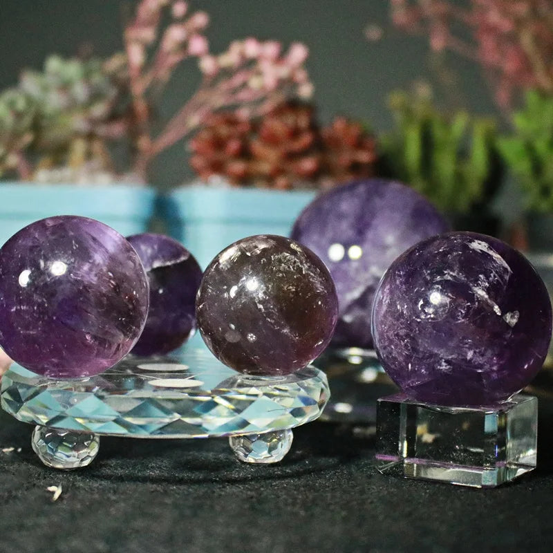 Wholesale Natural Crystal Amethyst Sphere Ametrine Ball Healing Quartz for Decoration