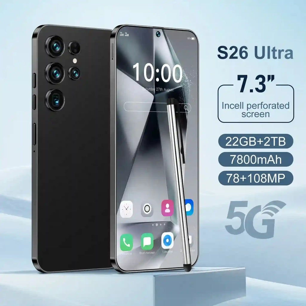 S26 Ultra 5G Smartphone – 22GB RAM, 2TB Storage, Dual SIM Unlocked Tidesmit
