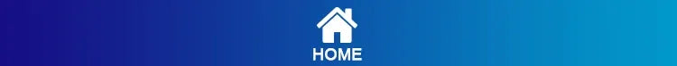 Home button icon banner for a packaging tape website interface.