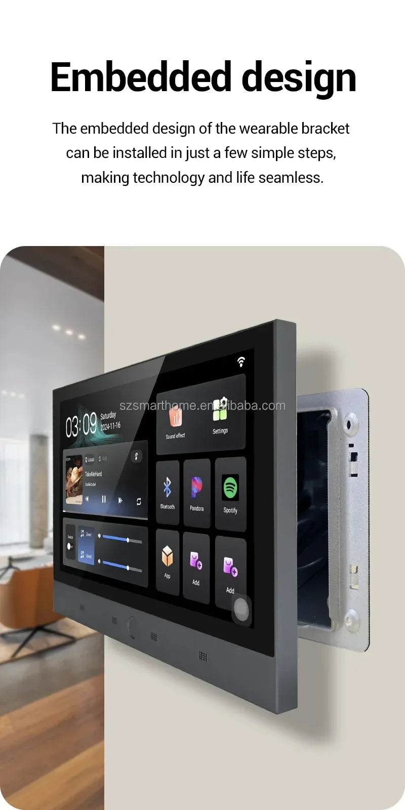 WiFi Bluetooth Ceiling Speaker System 20W In-Wall Audio Kit (T7-1) My Store