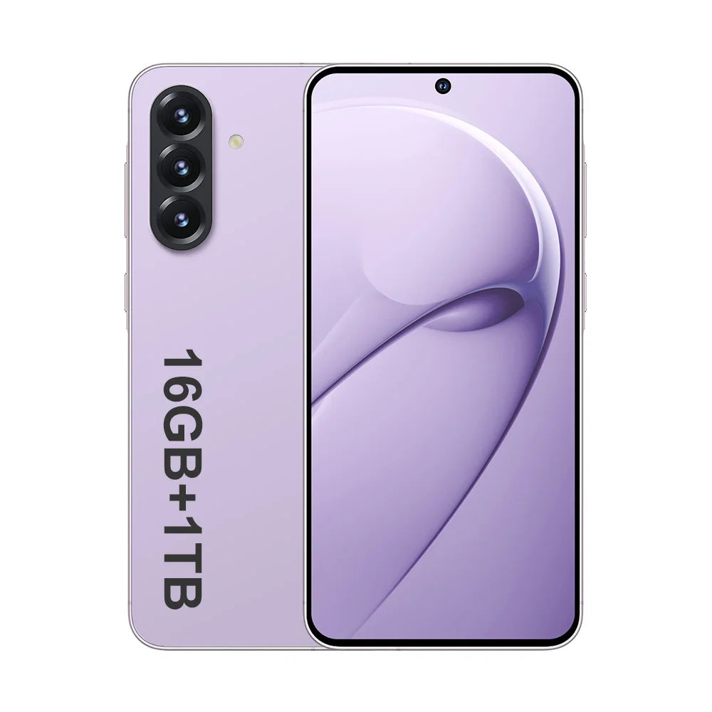 A56 5G Smartphone, 16GB RAM, 1TB Storage, Dual SIM - Tidesmit Purple 16g 1TB Tidesmit