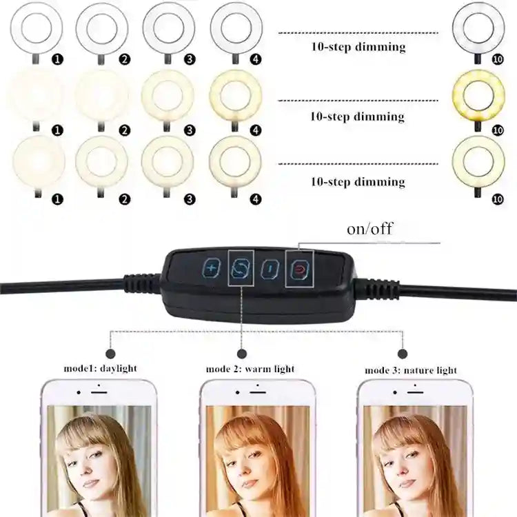 14 Inch LED Ring Light with Phone Holder - Tidesmit M013 Series Tidesmit