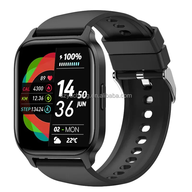 Y3 Smartwatch with Fitness Tracker & Heart Rate Monitor - Black My Store