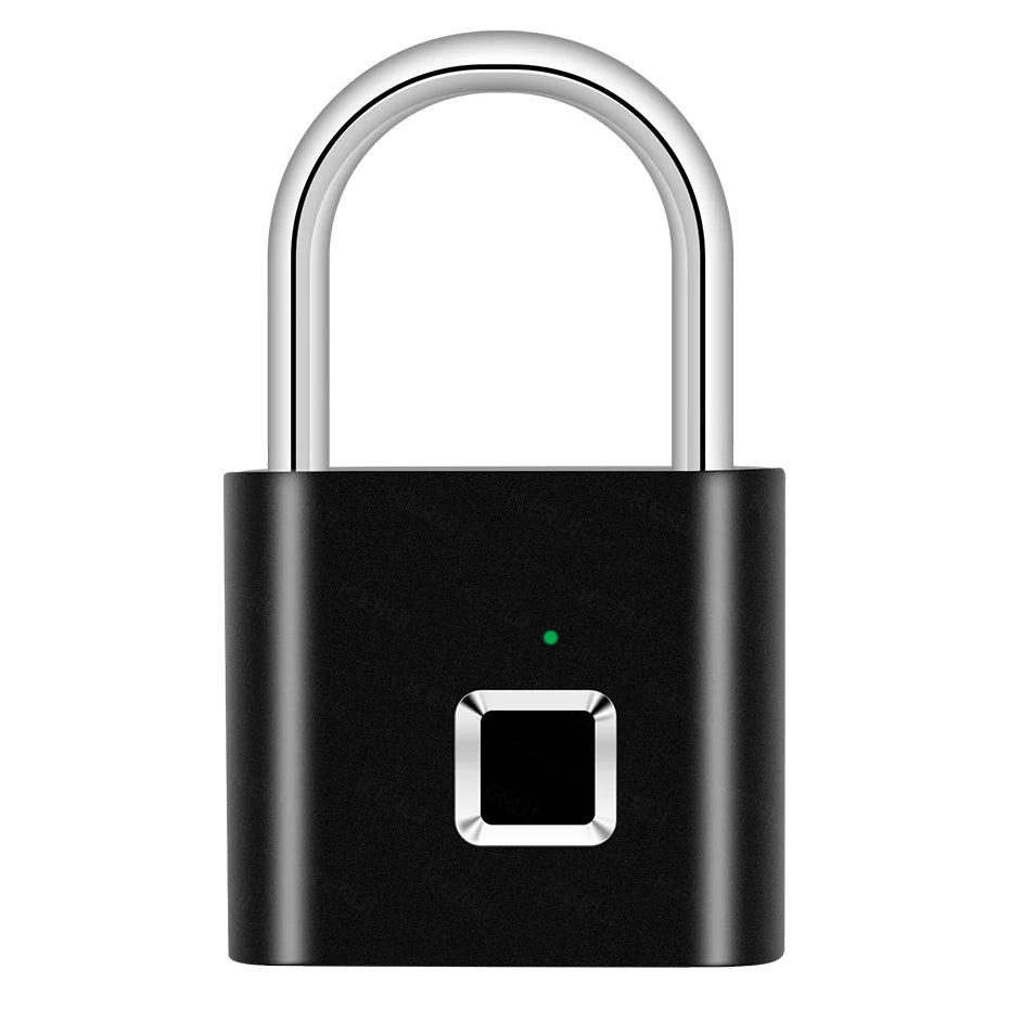 KERUI Smart Fingerprint Padlock Waterproof Fingerprint Keyless Door Lock Type C Rechargeable Security Padlock for House
