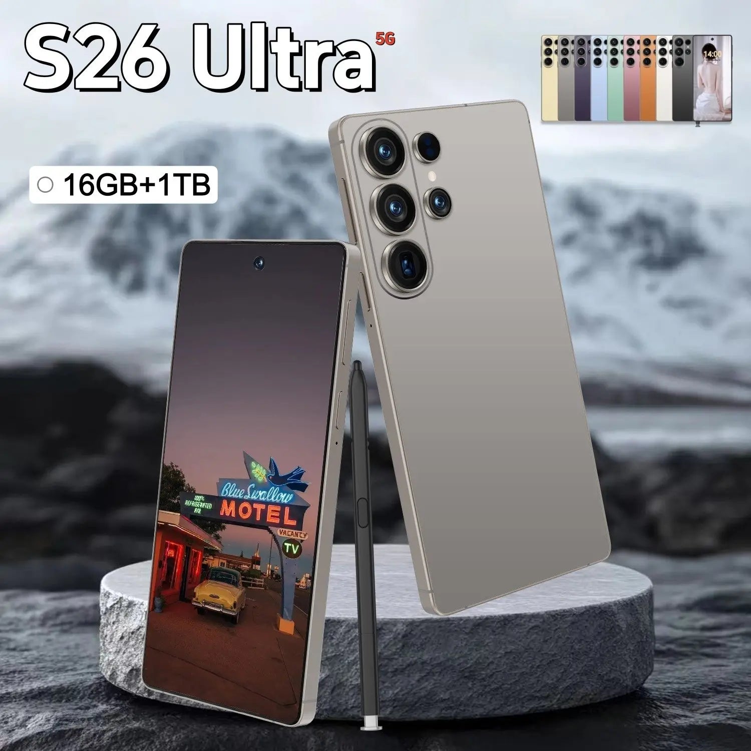 Tidesmit 5G Smartphone - 1TB Storage, 16GB RAM, Unlocked Dual SIM Tidesmit