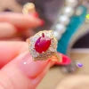 Low MOQ OEM/ODM Luxury 925 Sterling Silver Gold Plated Natural Emerald Ring for Women's Wedding Gift