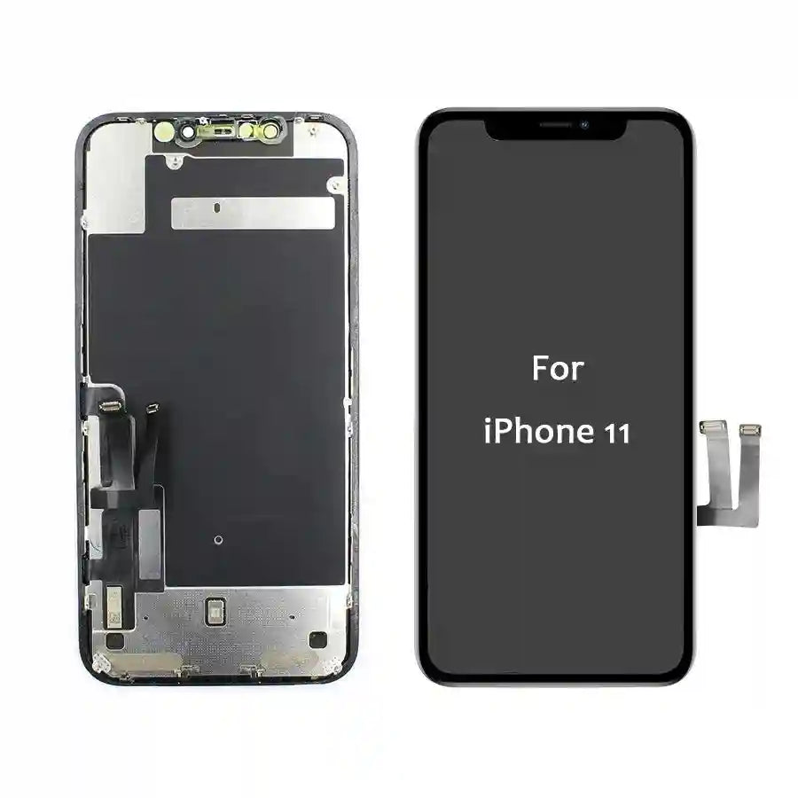 iPhone 11 In-Cell LCD Replacement Display with Tempered Glass Film Black Tidesmit