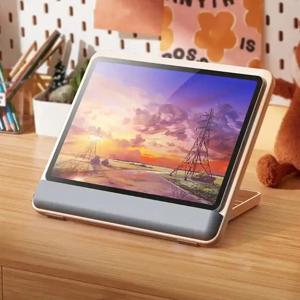 Foldable Tablet Stand – Adjustable Ergonomic Riser White | Tidesmit Tidesmit